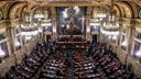 The floor of the Pennsylvania House of Representatives is pictured at the state Capitol in Harrisburg.