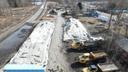 A pile of excavated soil waiting for removal from East Palestine, Ohio in March 2023.