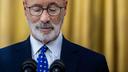 Pennsylvania Governor Tom Wolf, whose transparency promises have fallen short, speaks at a school in Philadelphia, PA.