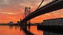 The Benjamin Franklin Bridge in Philadelphia.