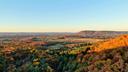 A view of fall foliage and Mount Nittany as seen from Shingletown Gap.