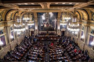 Amid high emotions and partisan fingerpointing, Republicans also took the rare step of removing the Democratic lieutenant governor, John Fetterman, from running the session.