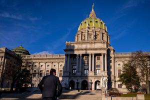 The state Capitol building in Harrisburg, Pennsylvania.