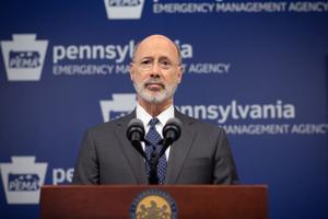 Gov. Tom Wolf told reporters his administration is still being transparent during the COVID-19 pandemic.